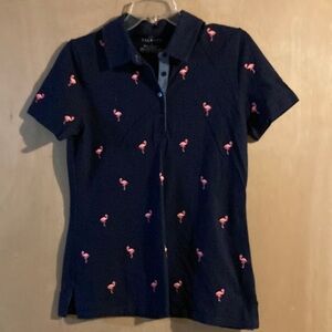 Talbots ❤️ Flamingo Polo
